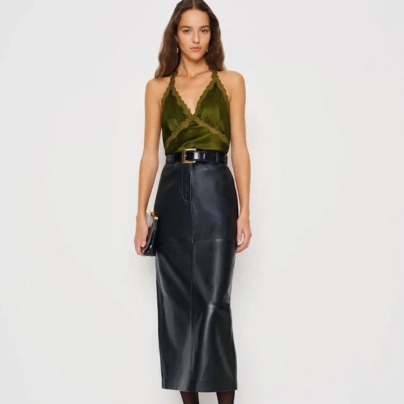 Reformation NWOT Monica Silk Top - Picture 4 of 6